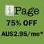 iPage Australia  coupon : Save 75% hosting coupon and free domain at iPage for Australia area