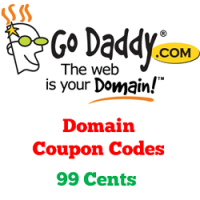GoDaddy UK domain coupon : .Com domain only £0.69