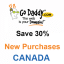 GoDaddy Canada coupon : 30% off on all New orders , Hosting from $1/mo, Domain .ca $9.99 and .Com from $0.99