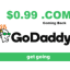 GoDaddy domain 99 cents coupon codes working August 2019