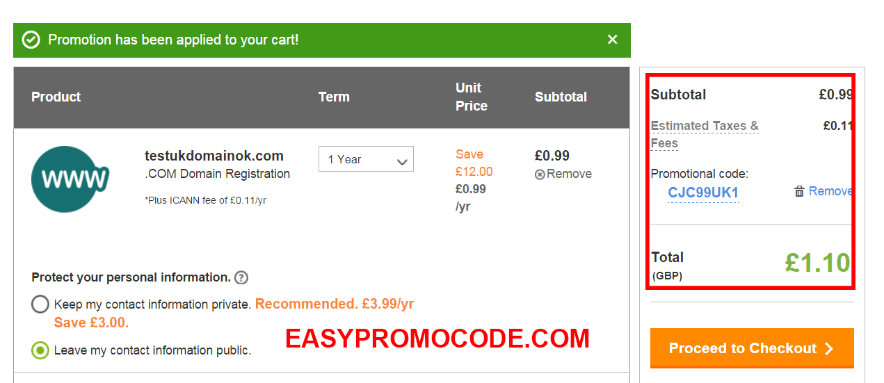 Godaddy Uk Domain Coupon Com Domain Only 0 69 Easy Promo Code Images, Photos, Reviews