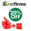Netfirms CANADA Hosting coupon : Plus plan only CAD $2.49/month