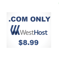Westhost domain coupon for .com domain only $8.99/year !
