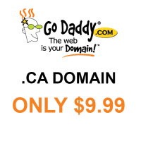 .CA Domain coupon for just $9.99 at GoDaddy.com!