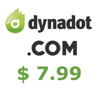 .COM domain coupon for only $7.99 at Dynadot.com valid to 31-may-2017