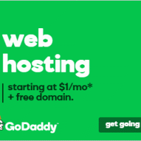 GoDaddy Economy hosting plan just only $1/month + free domain
