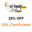 Save  25%* on Standard SSL Certificates from GoDaddy!