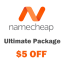 Namecheap hosting coupon : $5 OFF on Ultimate Hosting Package