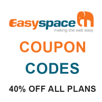 EasySpace Coupon Codes 2018 for getting 10% off hosting and VPS plans , 45% off .Com domain , 30% off .Co.Uk domain