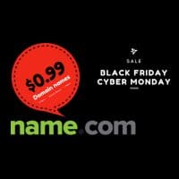 Black Friday & Cyber Monday 2017 : Domain name from $0.99/year at Name.com