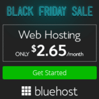 Black Friday 2017 BlueHost coupon : Basic plan just only $2.65 plus Free domain name