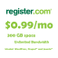 Register Hosting Coupon: Unlimited hosting only $0.99/month