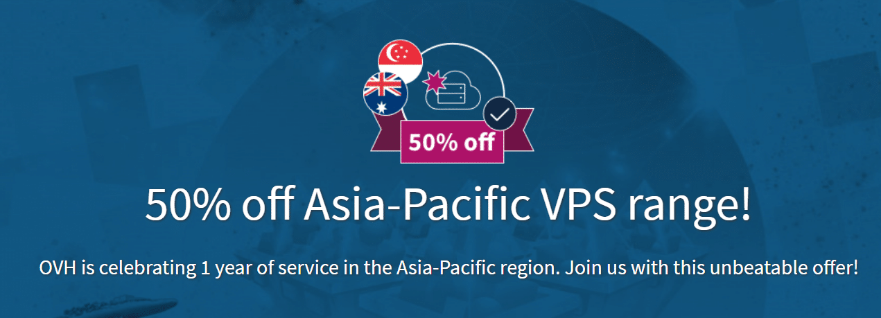 50% off ovh singapore and austrlia