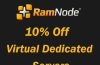 10% off Virtual Dedicated Servers coupon at Ramnode for lifetime
