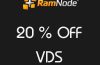 RamNode VDS coupon: Get 20% off on Virtual Dedicated Servers life time