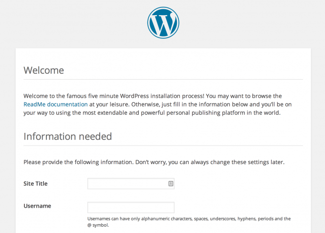 wordpress installed on vult r vps