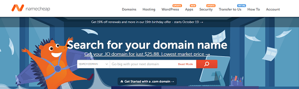 99 cent domain Namecheap