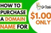 GoDaddy Domain For 1 Dollar: 99 Cent Promo Code, $1 WordPress Hosting